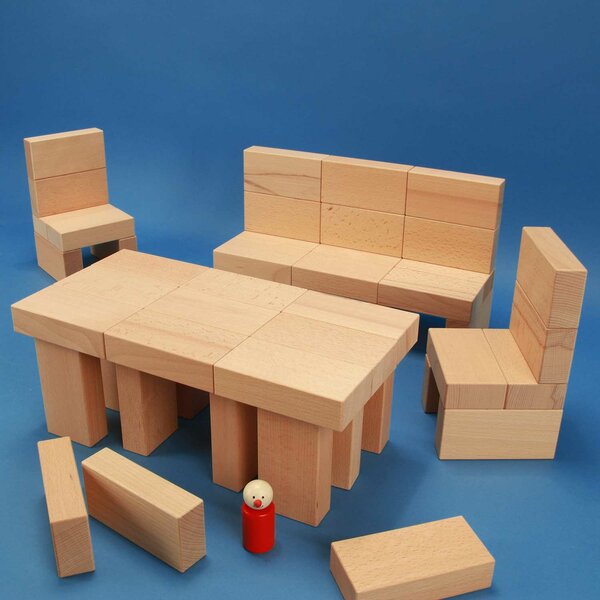 Ringlet Oh jee toediening Set houten blokken « Fröbel-Special 85 » in een beukenhout box | Sets met  grote houten blokken | Houten speelgoed blokken in sets | Houten blokken |  tischlerschuppen.de