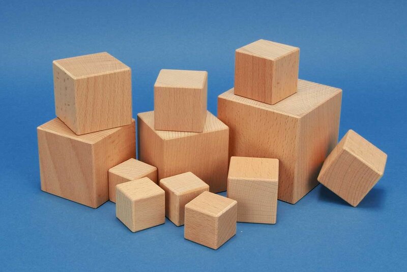 1/2 Solid Wood Blocks Set of 25 Unfinished Wooden Cube Craft Blocks 1/2  Inch Block 1/2 Inch Cube Building Blocks 
