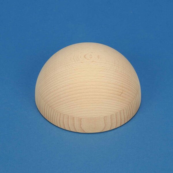 Demi-sphère 15x8mm en bois de hêtre 100pcs