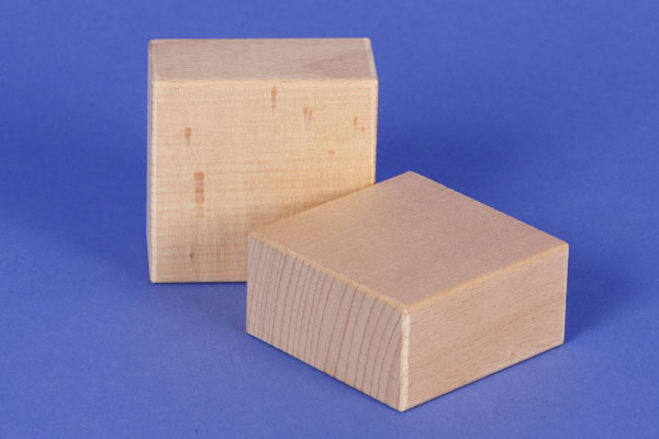 square wooden building blocks